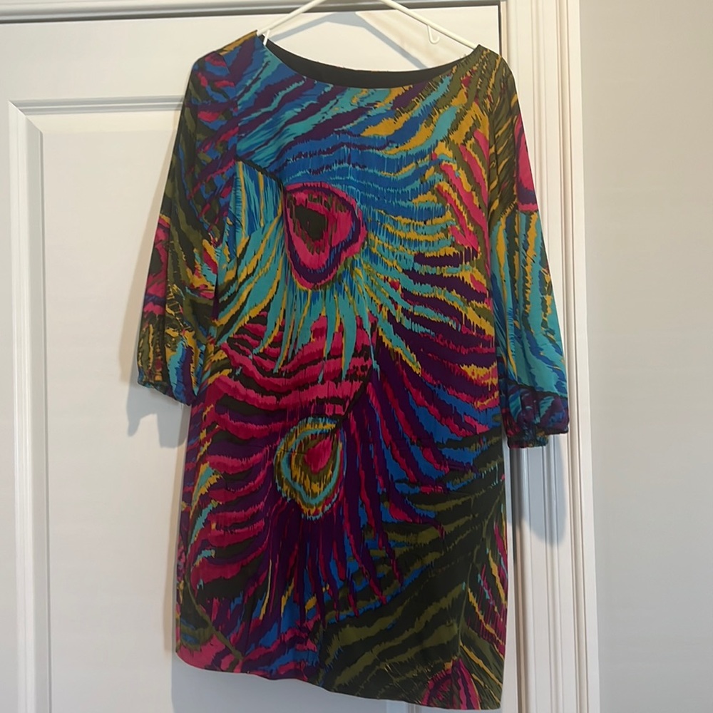EUC Trina Turk long sleeve mini dress (hits above the knee) size 2